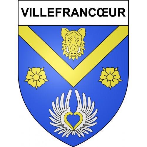 Villefrancœur 41 ville sticker blason écusson autocollant adhésif