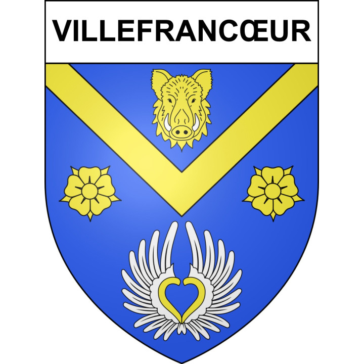 Villefrancœur Sticker wappen, gelsenkirchen, augsburg, klebender aufkleber