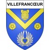 Villefrancœur 41 ville sticker blason écusson autocollant adhésif