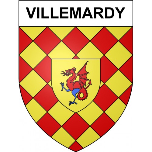 Villemardy Sticker wappen, gelsenkirchen, augsburg, klebender aufkleber