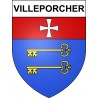 Stickers coat of arms Villeporcher adhesive sticker