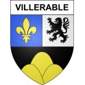 Villerable 41 ville sticker blason écusson autocollant adhésif