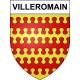 Stickers coat of arms Villeromain adhesive sticker