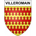 Stickers coat of arms Villeromain adhesive sticker