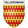 Villeromain 41 ville sticker blason écusson autocollant adhésif