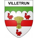 Stickers coat of arms Villetrun adhesive sticker