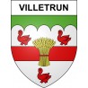 Villetrun 41 ville sticker blason écusson autocollant adhésif