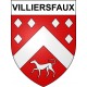 Pegatinas escudo de armas de Villiersfaux adhesivo de la etiqueta engomada