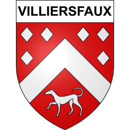 Villiersfaux 41 ville sticker blason écusson autocollant adhésif