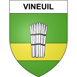 Stickers coat of arms Vineuil adhesive sticker