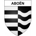 Pegatinas escudo de armas de Aboën adhesivo de la etiqueta engomada