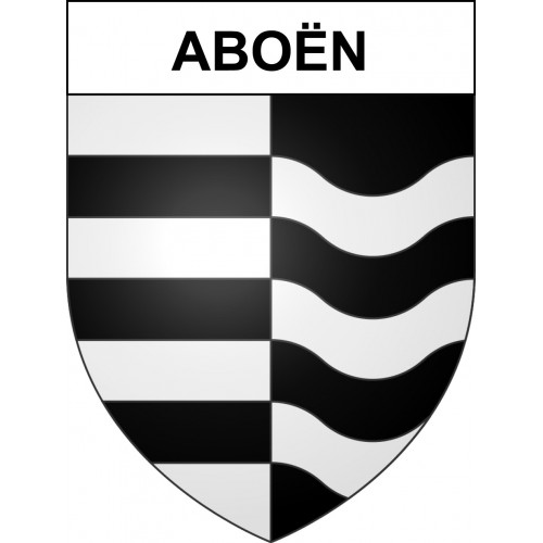 Pegatinas escudo de armas de Aboën adhesivo de la etiqueta engomada
