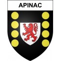 Apinac Sticker wappen, gelsenkirchen, augsburg, klebender aufkleber