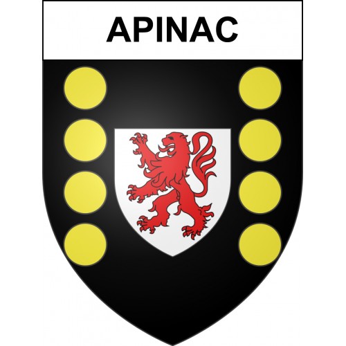Apinac Sticker wappen, gelsenkirchen, augsburg, klebender aufkleber
