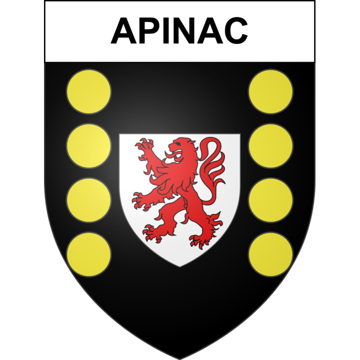Stickers coat of arms Apinac adhesive sticker