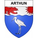Pegatinas escudo de armas de Arthun adhesivo de la etiqueta engomada