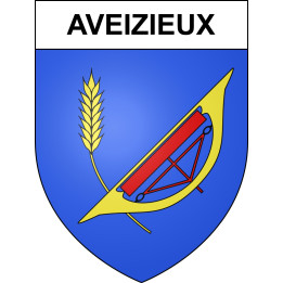 Aveizieux Sticker wappen, gelsenkirchen, augsburg, klebender aufkleber
