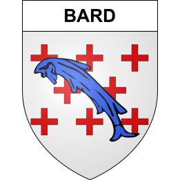 Pegatinas escudo de armas de Bard adhesivo de la etiqueta engomada
