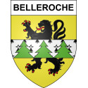 Belleroche 42 ville sticker blason écusson autocollant adhésif