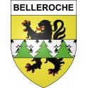 Pegatinas escudo de armas de Belleroche adhesivo de la etiqueta engomada