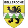 Belleroche 42 ville sticker blason écusson autocollant adhésif
