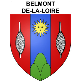 Stickers coat of arms Belmont-de-la-Loire adhesive sticker