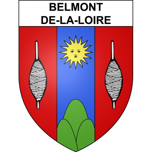 Stickers coat of arms Belmont-de-la-Loire adhesive sticker