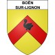 Boën-sur-Lignon 42 ville sticker blason écusson autocollant adhésif