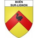 Boën-sur-Lignon 42 ville sticker blason écusson autocollant adhésif