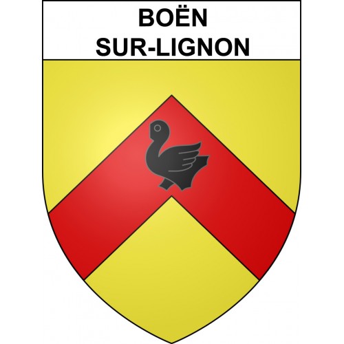 Stickers coat of arms Boën-sur-Lignon adhesive sticker