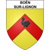 Boën-sur-Lignon Sticker wappen, gelsenkirchen, augsburg, klebender aufkleber