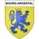 Stickers coat of arms Bourg-Argental adhesive sticker
