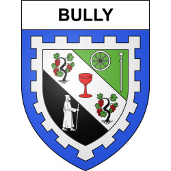 Pegatinas escudo de armas de Bully adhesivo de la etiqueta engomada