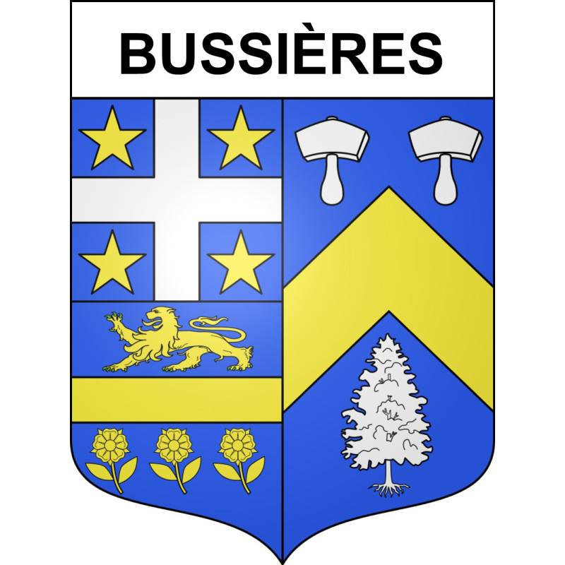 Adesivi stemma Bussières adesivo
