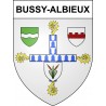 Bussy-Albieux Sticker wappen, gelsenkirchen, augsburg, klebender aufkleber