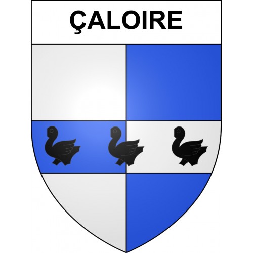 Pegatinas escudo de armas de Çaloire adhesivo de la etiqueta engomada