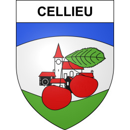 Cellieu 42 ville sticker blason écusson autocollant adhésif