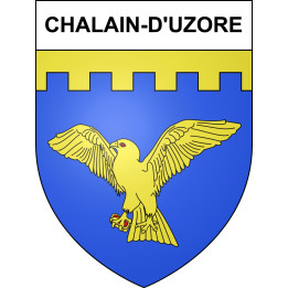 Stickers coat of arms Chalain-d'Uzore adhesive sticker