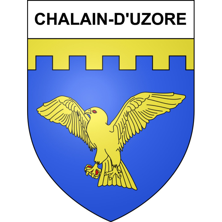 Stickers coat of arms Chalain-d'Uzore adhesive sticker