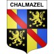 Chalmazel Sticker wappen, gelsenkirchen, augsburg, klebender aufkleber