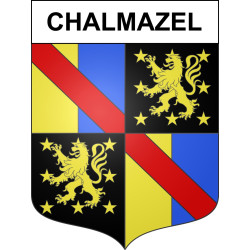 Pegatinas escudo de armas de Chalmazel adhesivo de la etiqueta engomada