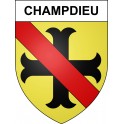 Champdieu Sticker wappen, gelsenkirchen, augsburg, klebender aufkleber