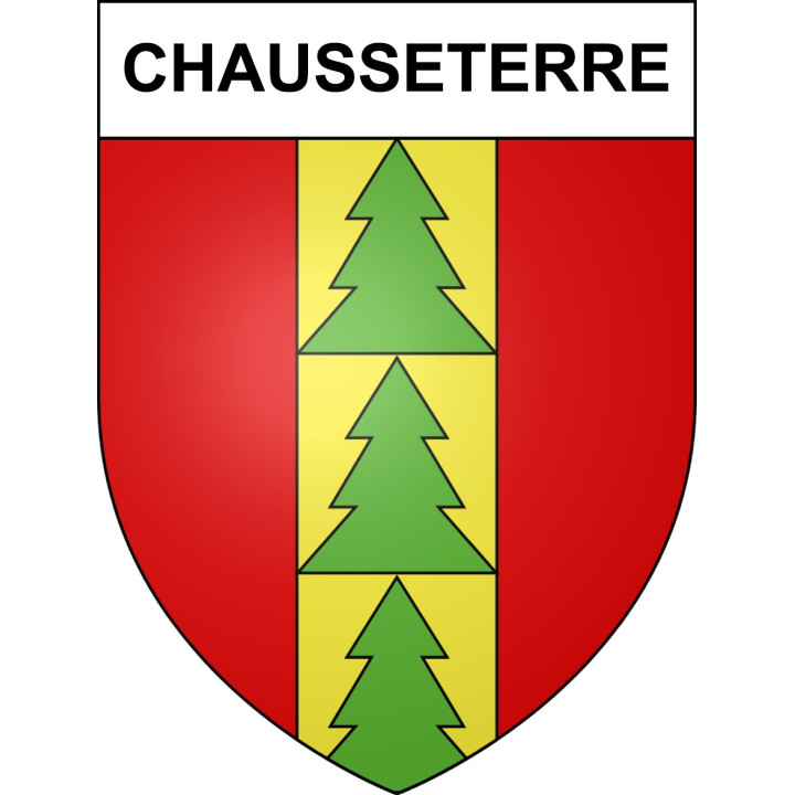 Chausseterre 42 ville sticker blason écusson autocollant adhésif