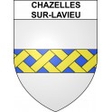 Chazelles-sur-Lavieu Sticker wappen, gelsenkirchen, augsburg, klebender aufkleber