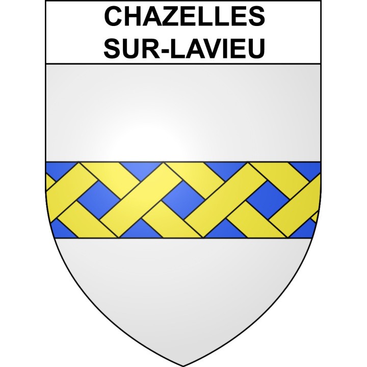 Chazelles-sur-Lavieu Sticker wappen, gelsenkirchen, augsburg, klebender aufkleber