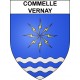 Commelle-Vernay Sticker wappen, gelsenkirchen, augsburg, klebender aufkleber