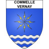 Commelle-Vernay 42 ville sticker blason écusson autocollant adhésif