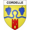 Cordelle 42 ville sticker blason écusson autocollant adhésif