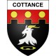 Cottance 42 ville sticker blason écusson autocollant adhésif
