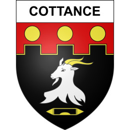 Cottance Sticker wappen, gelsenkirchen, augsburg, klebender aufkleber